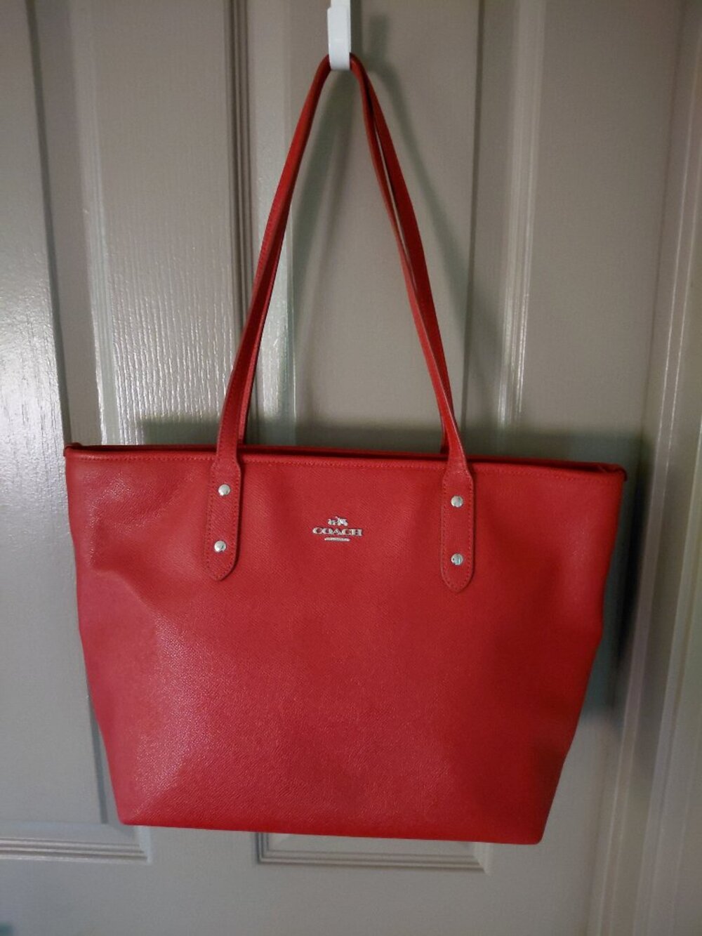 Coach Red Tote Shoulder Bag